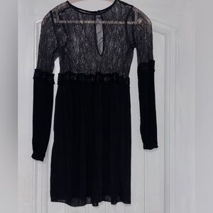 Black Lace Slip Dress